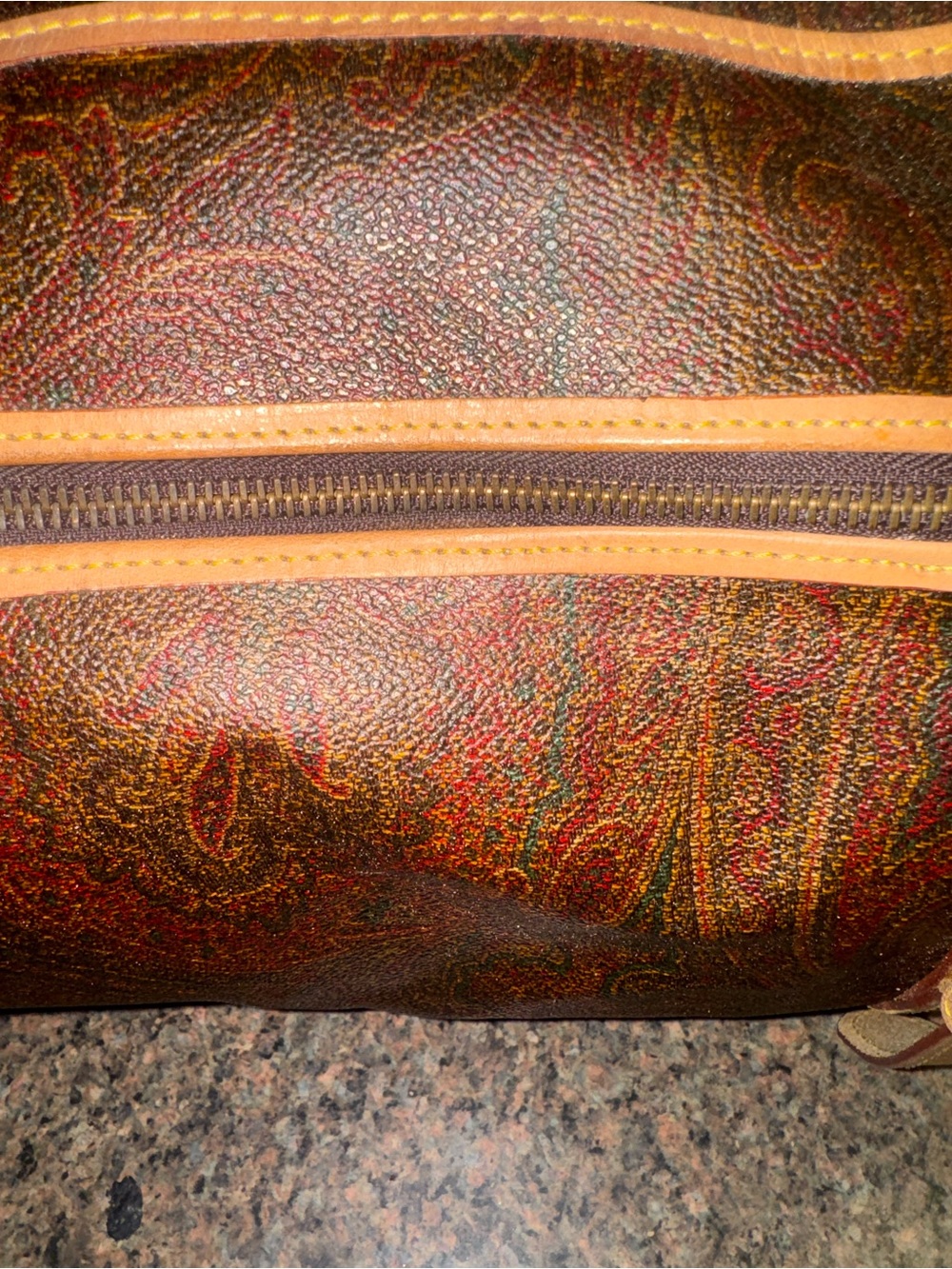 ETRO Milano Paisley Barrel Duffel Bag EUC - Picture 3 of 9